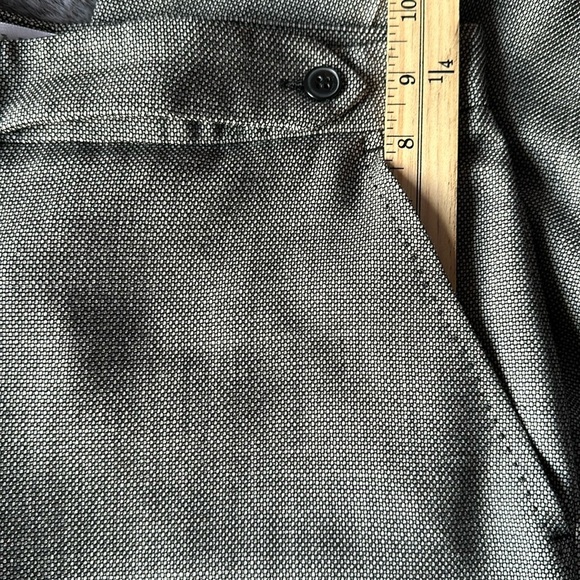 MaxMara Wool Blend straight-leg long inseam textured weave pants size 6 (small) - Picture 9 of 15